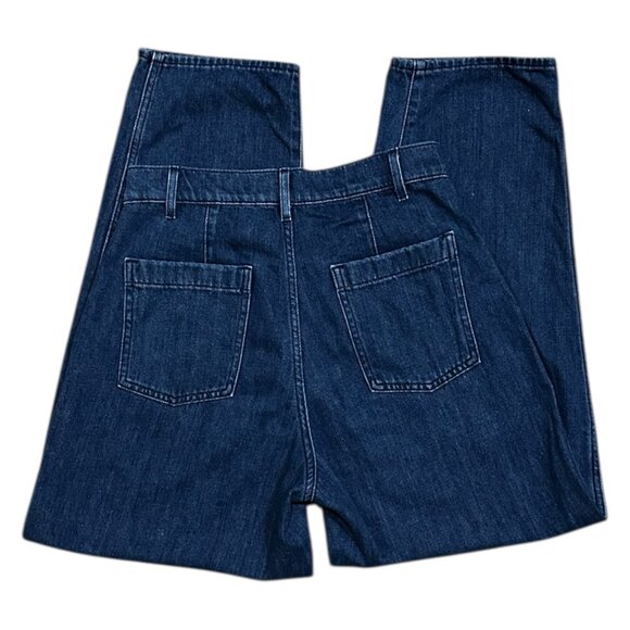 Aritzia Free Jeans Pleated High Rise Straight Leg Jeans - Picture 2 of 5